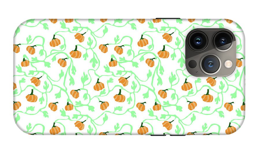 Pumpkin Vines Pattern - Phone Case