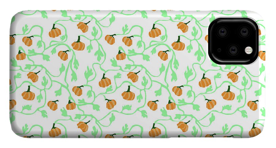 Pumpkin Vines Pattern - Phone Case