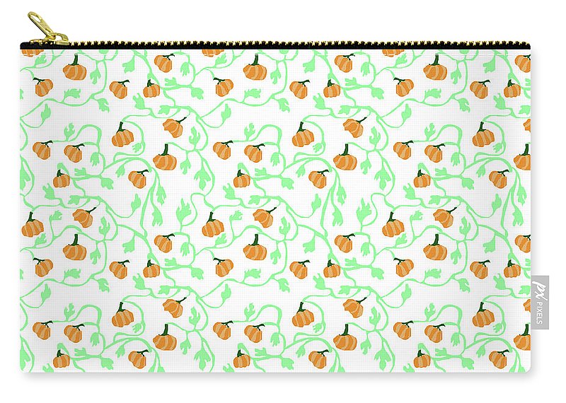 Pumpkin Vines Pattern - Carry-All Pouch