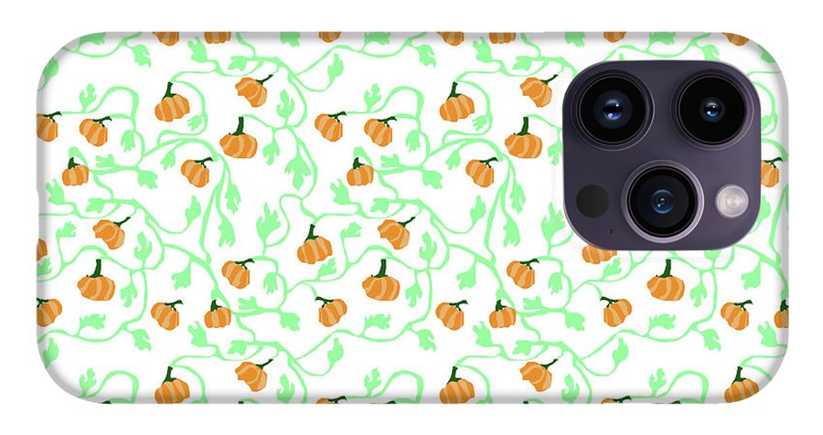 Pumpkin Vines Pattern - Phone Case