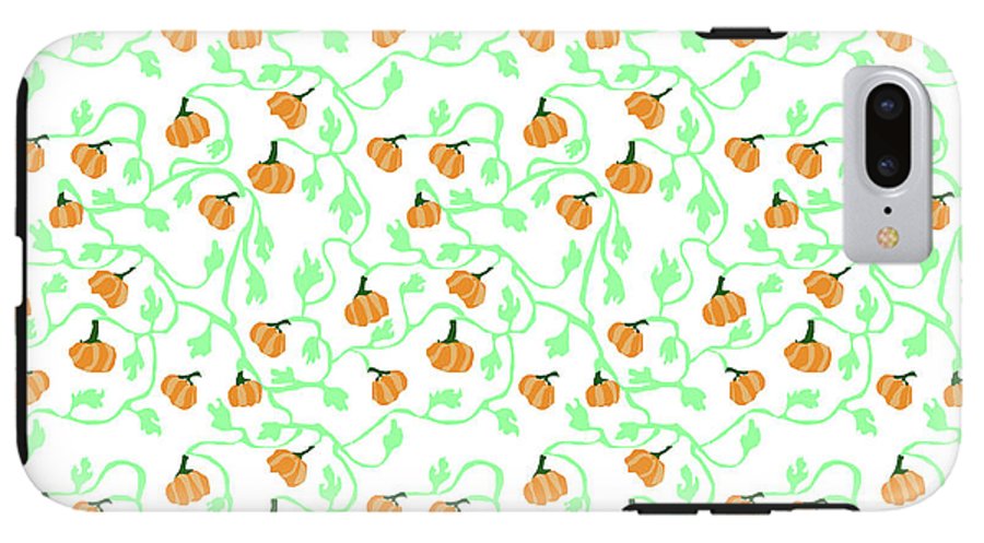 Pumpkin Vines Pattern - Phone Case