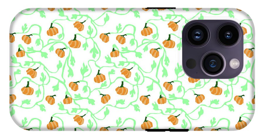 Pumpkin Vines Pattern - Phone Case