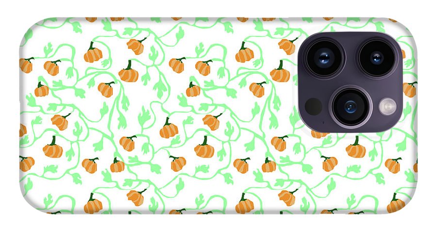 Pumpkin Vines Pattern - Phone Case