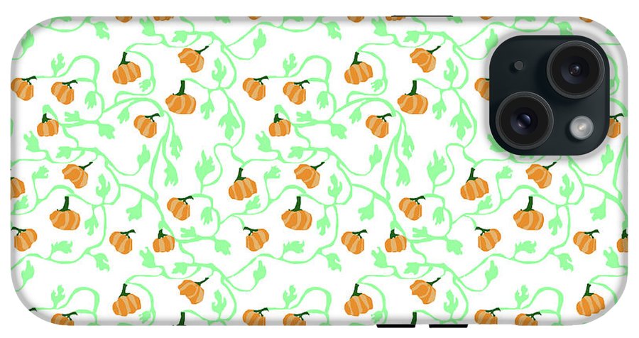 Pumpkin Vines Pattern - Phone Case