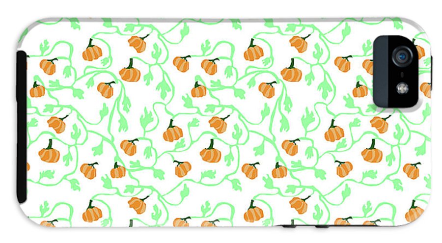 Pumpkin Vines Pattern - Phone Case