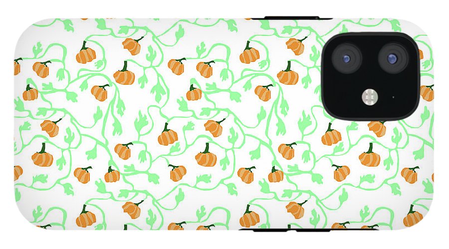 Pumpkin Vines Pattern - Phone Case