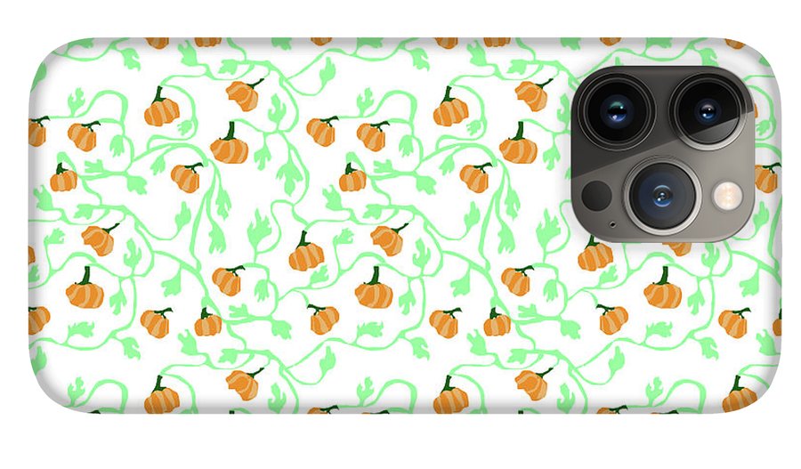 Pumpkin Vines Pattern - Phone Case