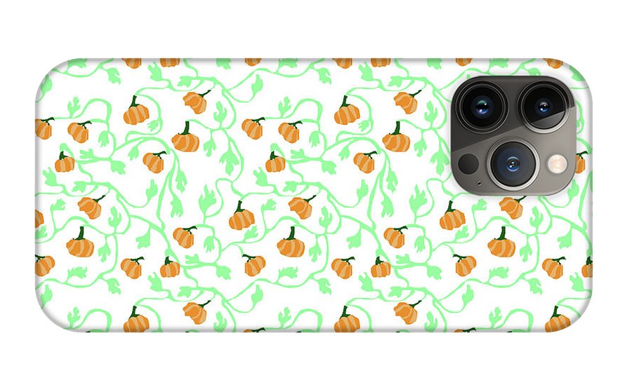 Pumpkin Vines Pattern - Phone Case