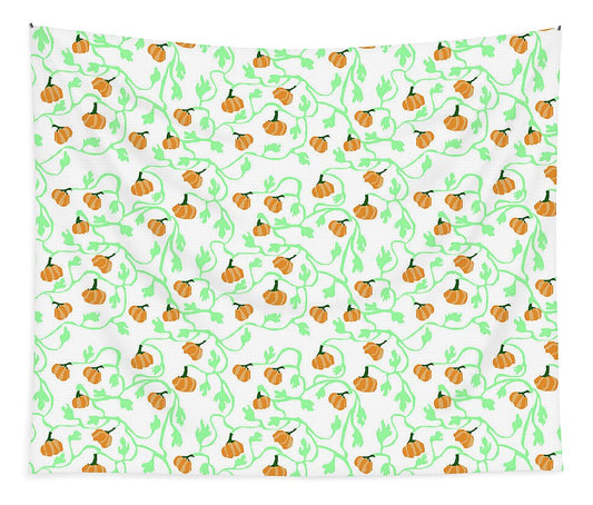 Pumpkin Vines Pattern - Tapestry