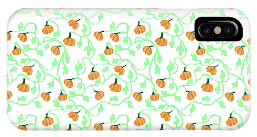 Pumpkin Vines Pattern - Phone Case