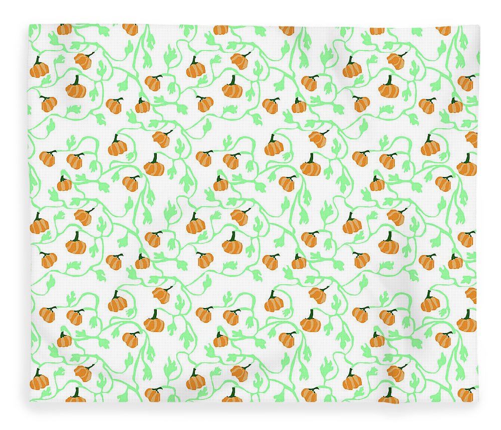 Pumpkin Vines Pattern - Blanket