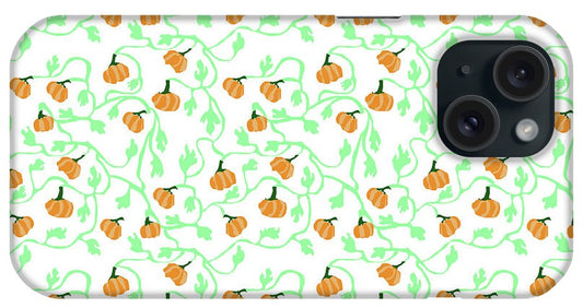 Pumpkin Vines Pattern - Phone Case