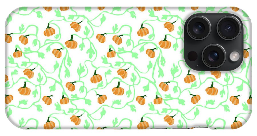 Pumpkin Vines Pattern - Phone Case