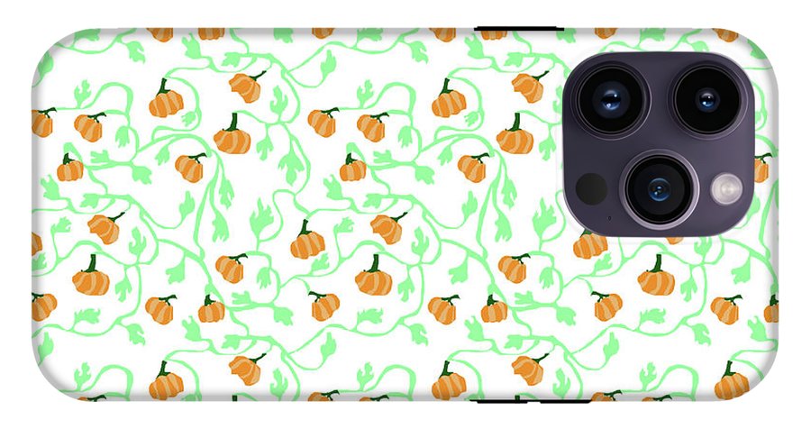 Pumpkin Vines Pattern - Phone Case