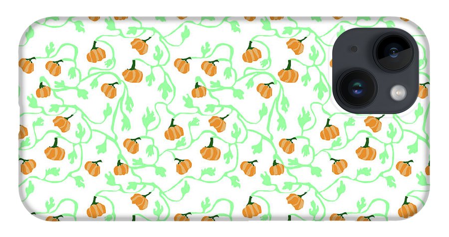 Pumpkin Vines Pattern - Phone Case