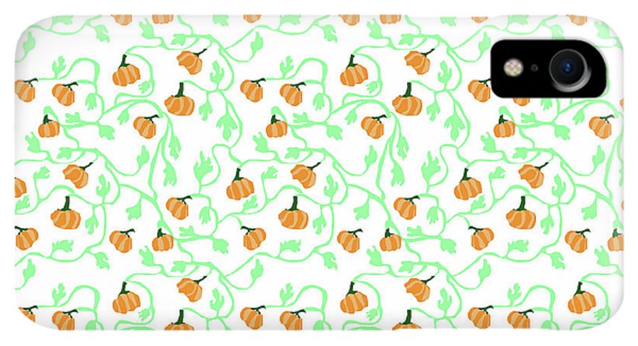 Pumpkin Vines Pattern - Phone Case