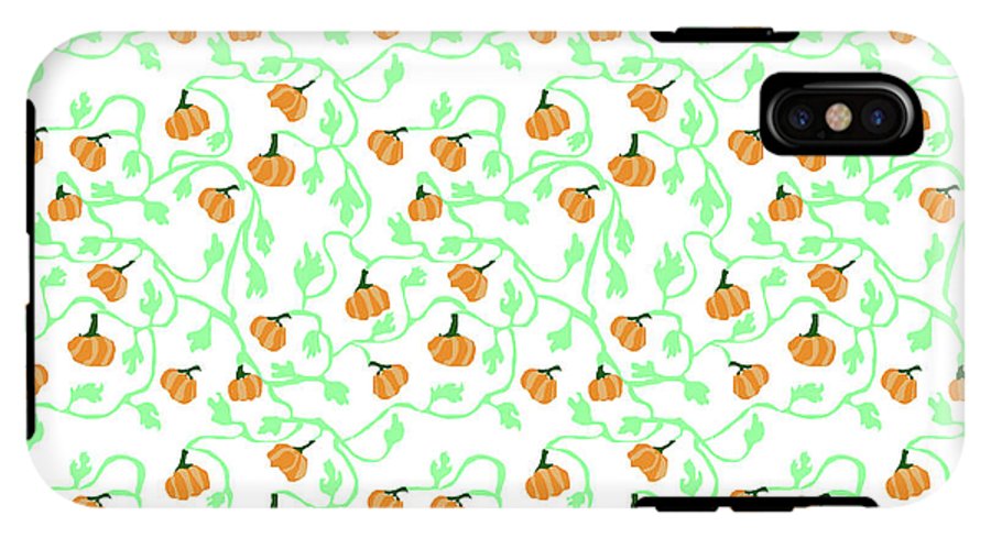 Pumpkin Vines Pattern - Phone Case