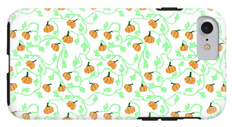 Pumpkin Vines Pattern - Phone Case