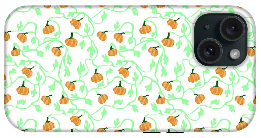 Pumpkin Vines Pattern - Phone Case