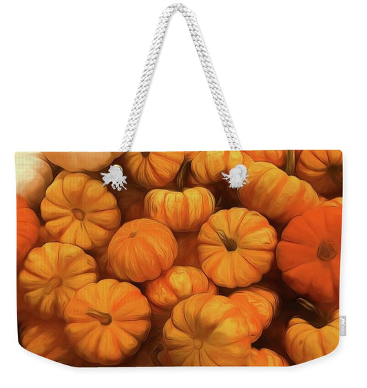 Pumpkins Tiny Gourds Pile - Weekender Tote Bag