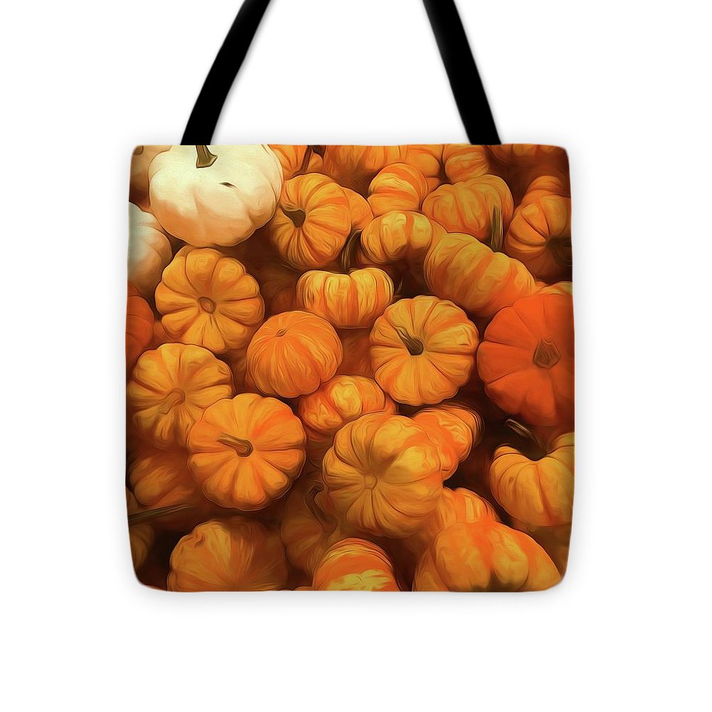 Pumpkins Tiny Gourds Pile - Tote Bag