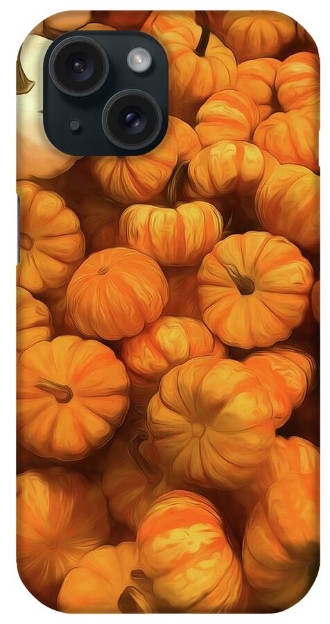Pumpkins Tiny Gourds Pile - Phone Case
