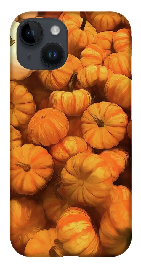 Pumpkins Tiny Gourds Pile - Phone Case