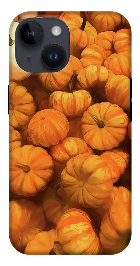 Pumpkins Tiny Gourds Pile - Phone Case