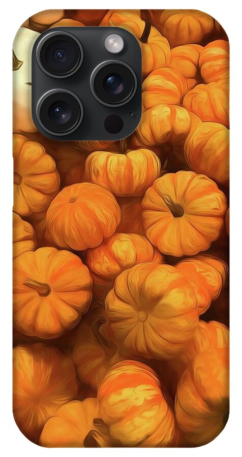 Pumpkins Tiny Gourds Pile - Phone Case