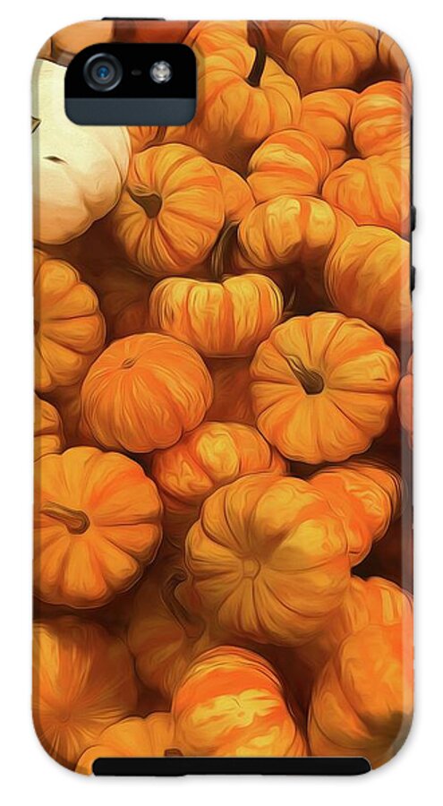 Pumpkins Tiny Gourds Pile - Phone Case