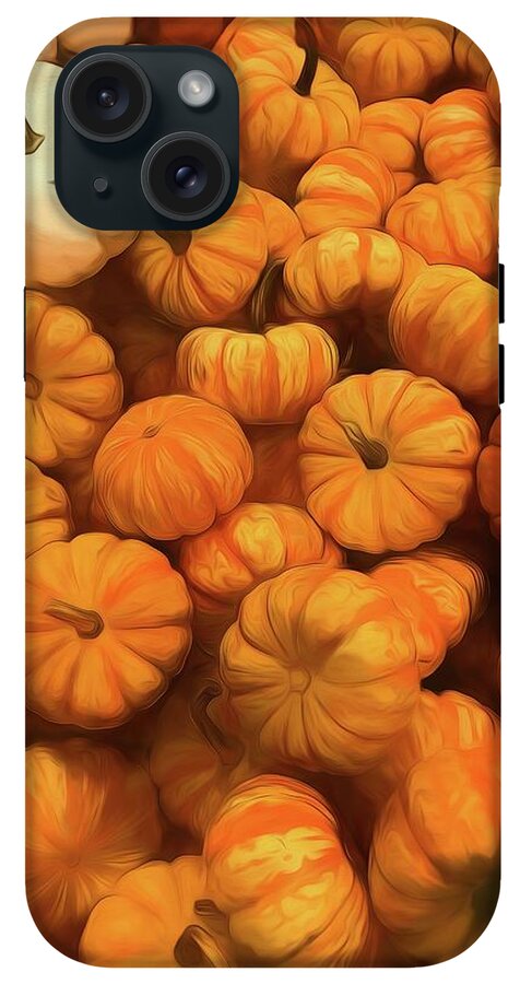 Pumpkins Tiny Gourds Pile - Phone Case