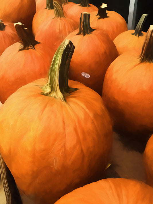 Pumpkins on Cart Digital Image Download