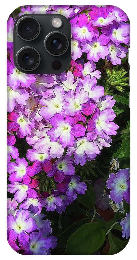Purple and White Flowers - Phone Case