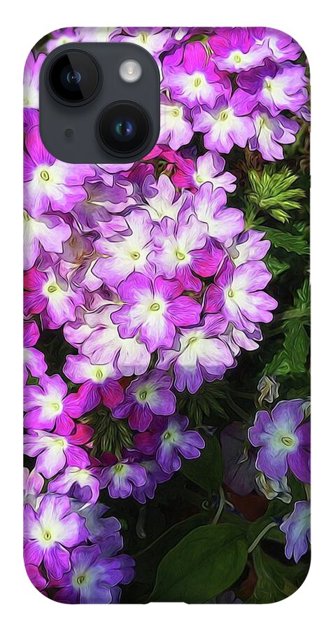 Purple and White Flowers - Phone Case