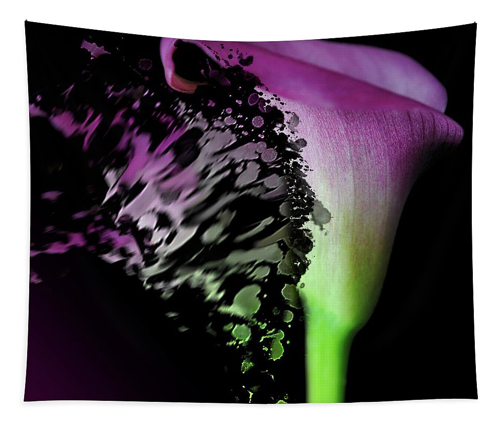 Purple Calla Lily Departs - Tapestry