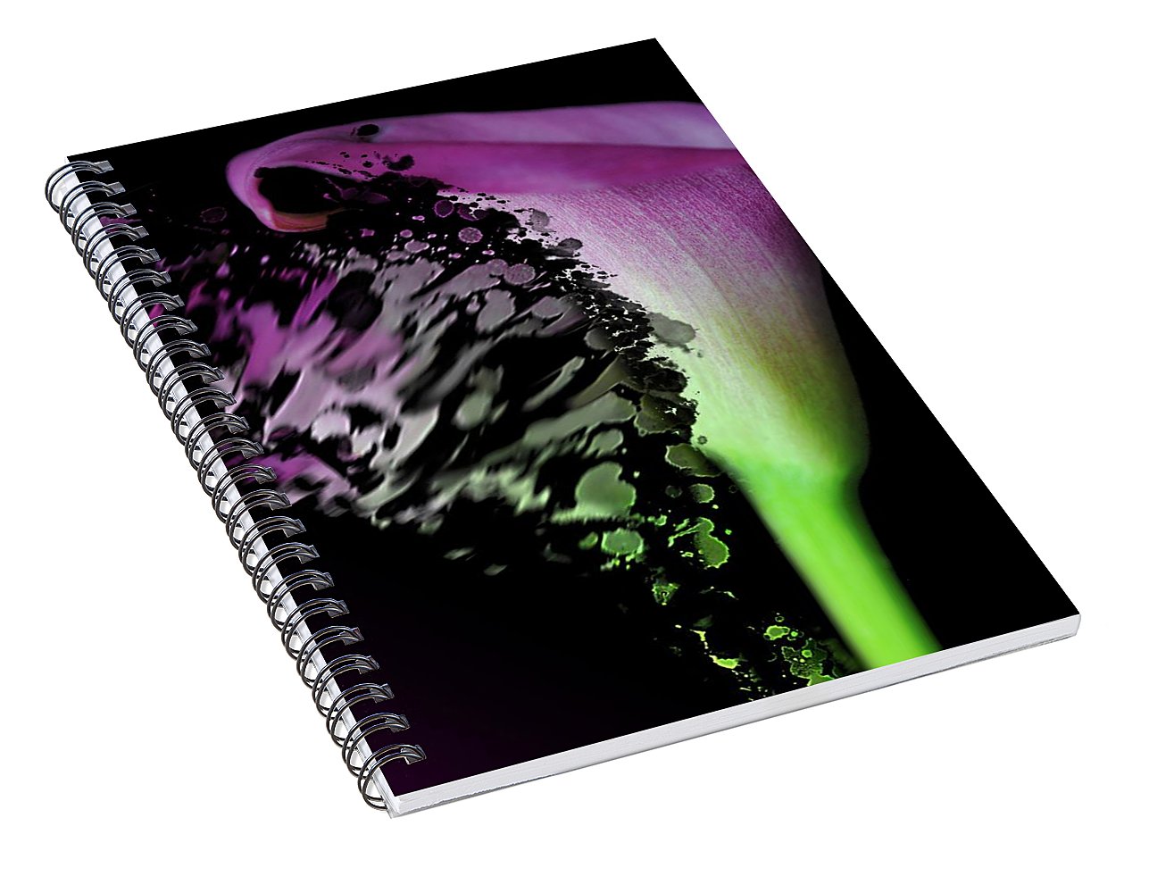 Purple Calla Lily Departs - Spiral Notebook