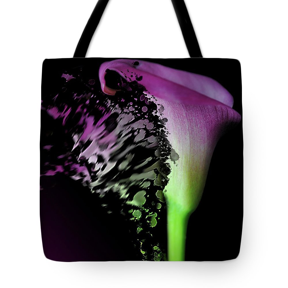 Purple Calla Lily Departs - Tote Bag