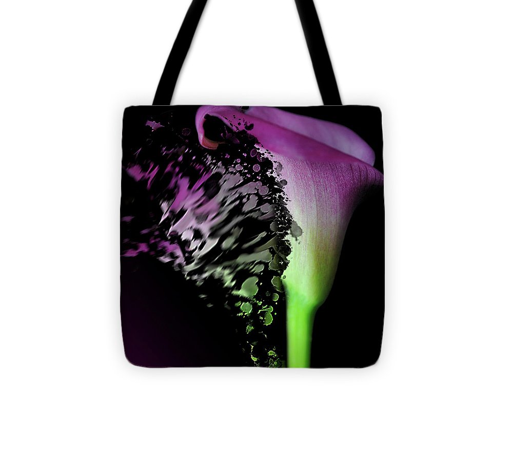 Purple Calla Lily Departs - Tote Bag