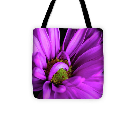 Purple Daisy Curlin - Tote Bag