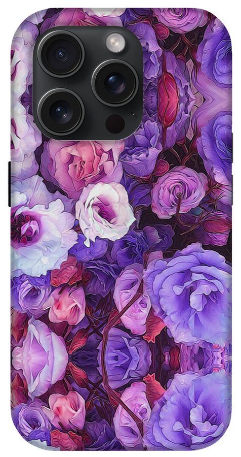 Purple Flower Kaleidoscope - Phone Case