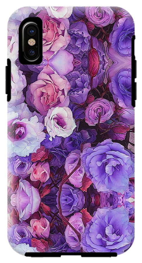 Purple Flower Kaleidoscope - Phone Case