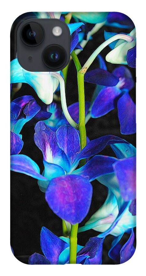 Purple Orchid Vines - Phone Case