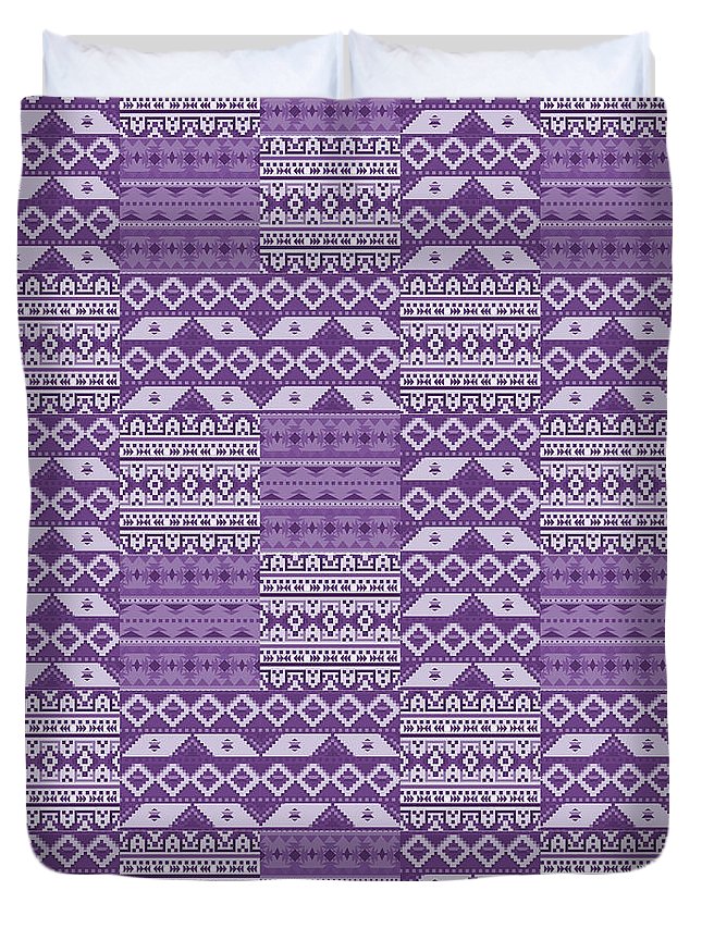 Purple Southwest Patchwork - Duvet Cover