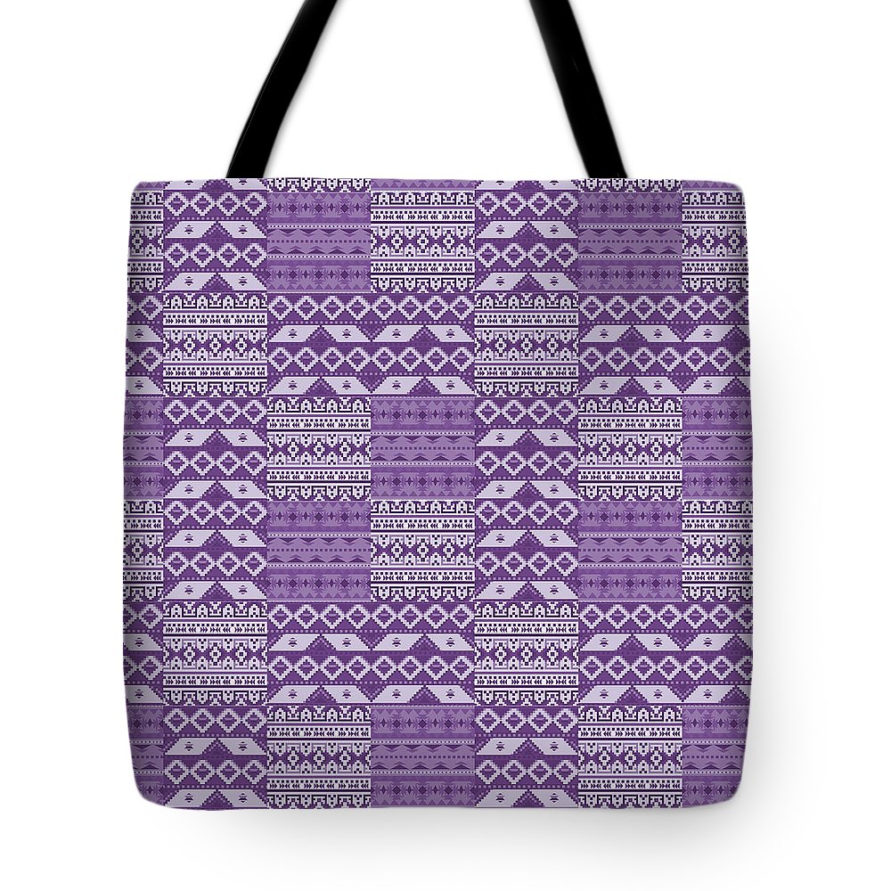 Purple Southwest Patchwork - Tote Bag