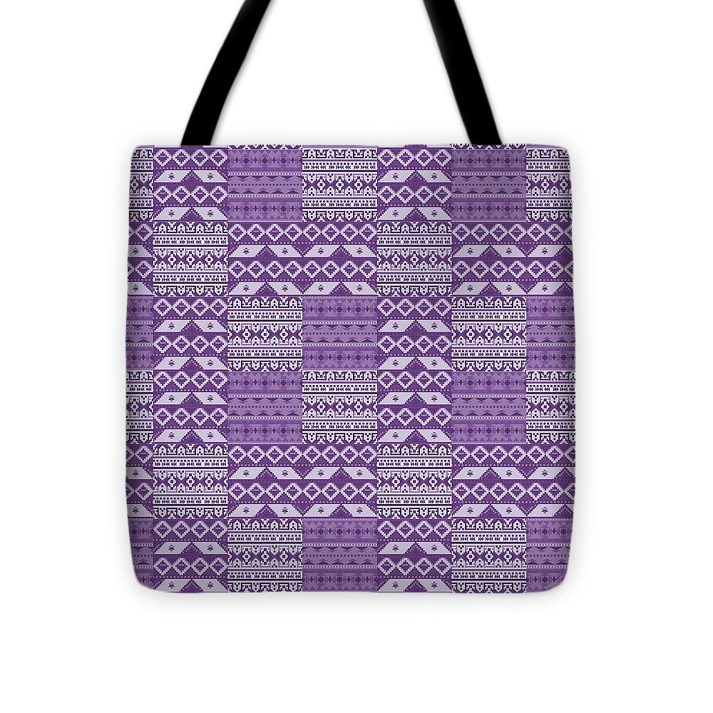 Purple Southwest Patchwork - Tote Bag