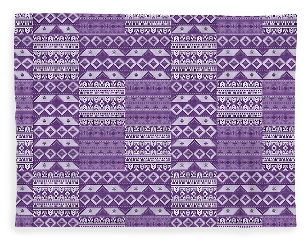 Purple Southwest Patchwork - Blanket