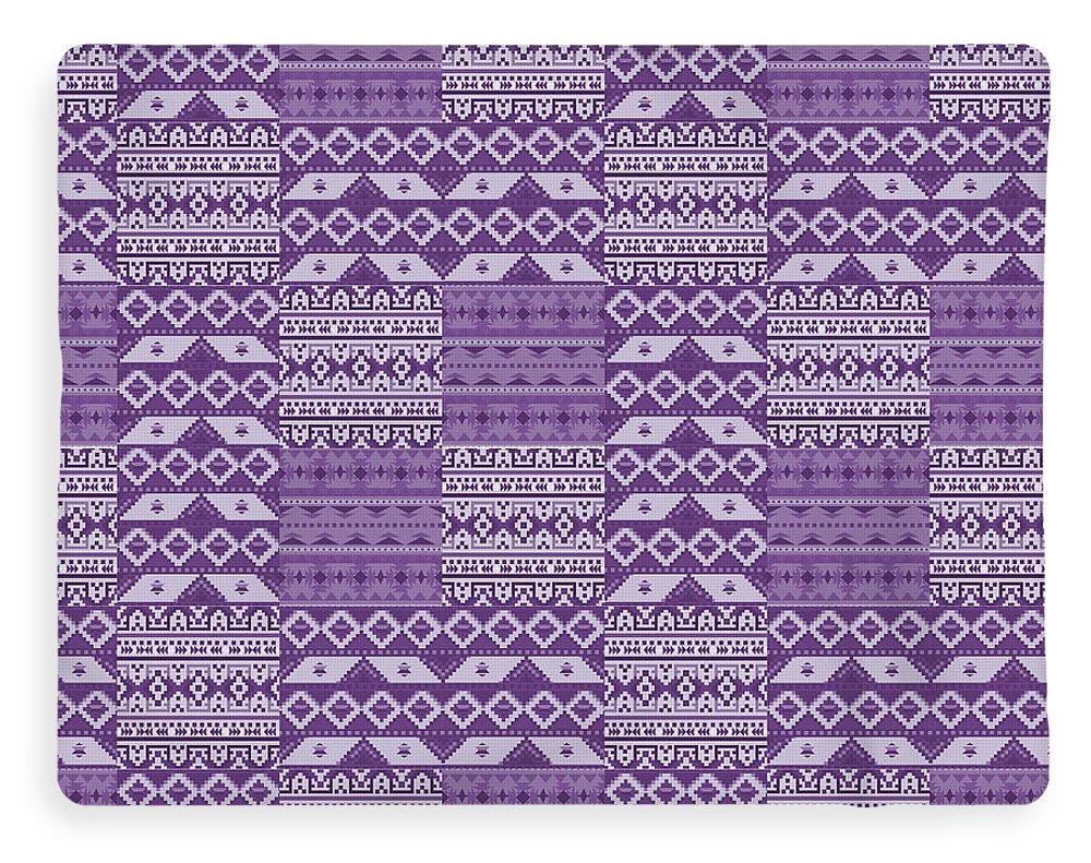 Purple Southwest Patchwork - Blanket