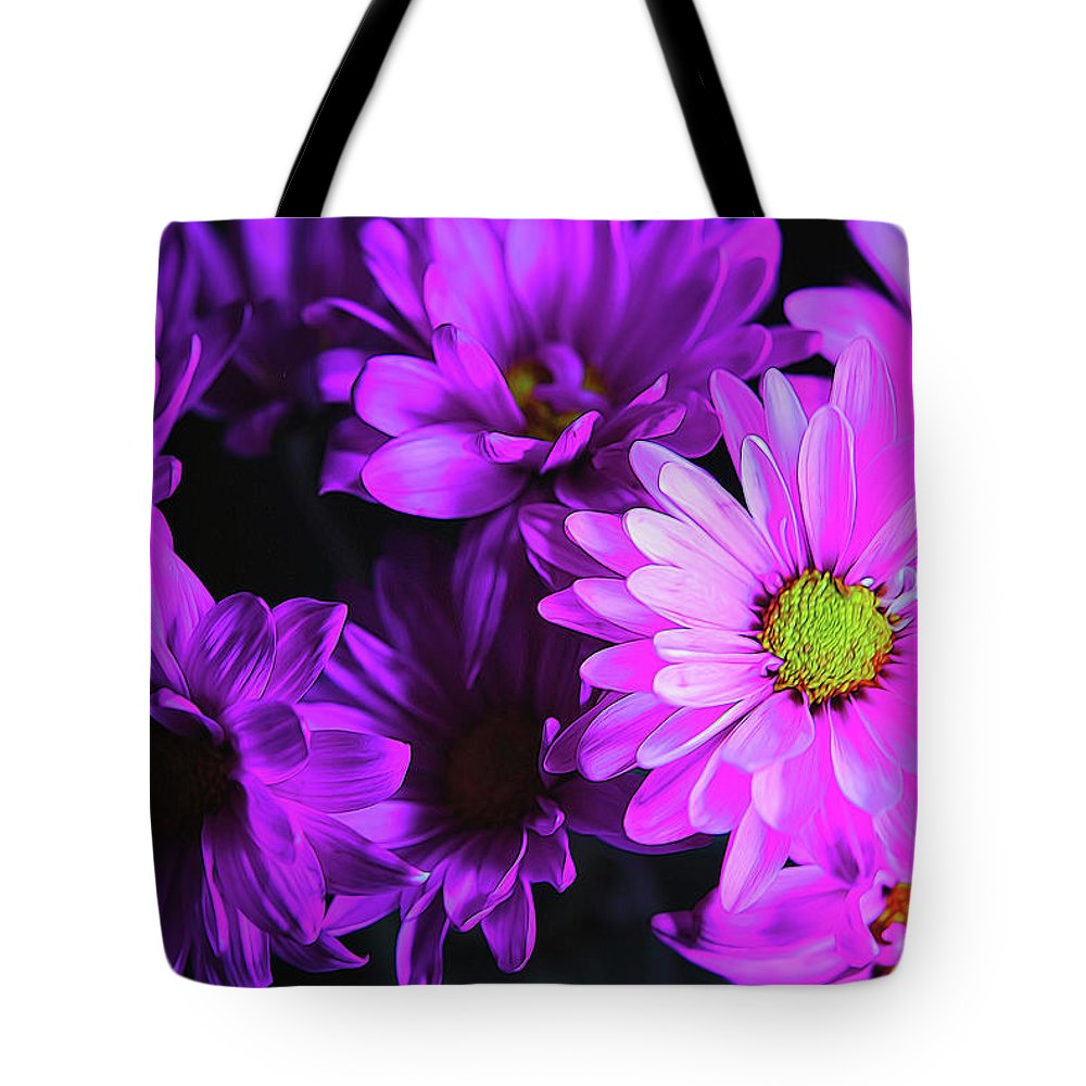Purple Summer Daisies - Tote Bag