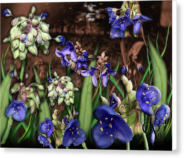 Purple Wildflowers - Canvas Print