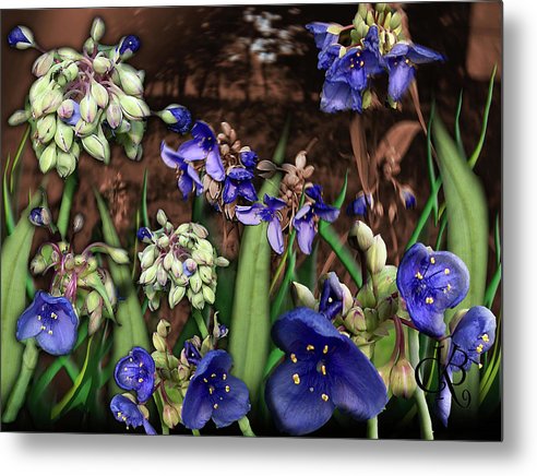 Purple Wildflowers - Metal Print